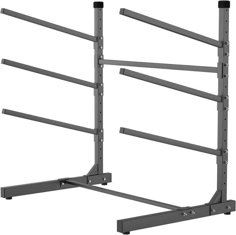 TORACK Garage Floor Kayak Storage Rack, Heavy-Duty Freestanding Metal Kayak Storage Stand - Image 3